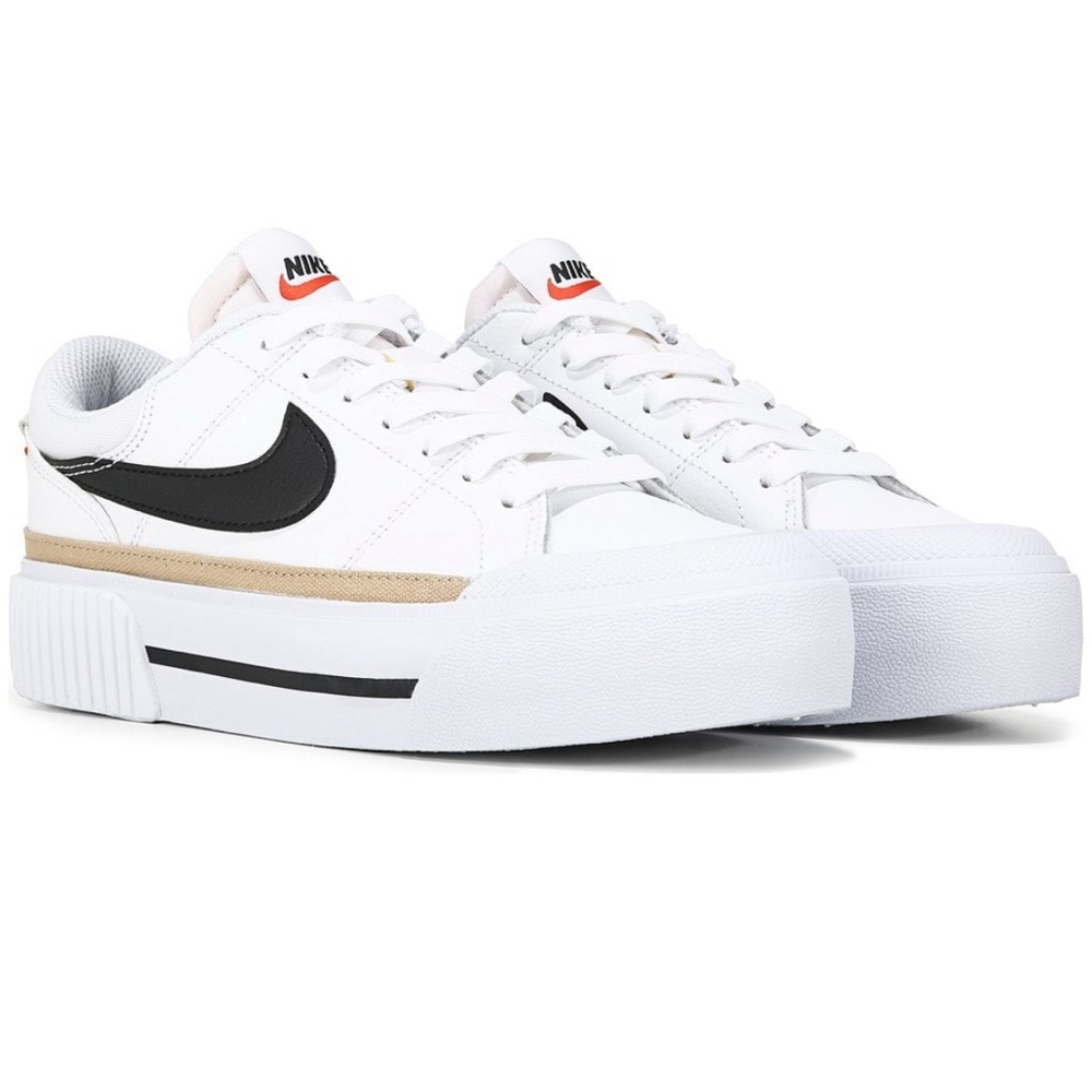 Nike White and Black Women's Sneakers